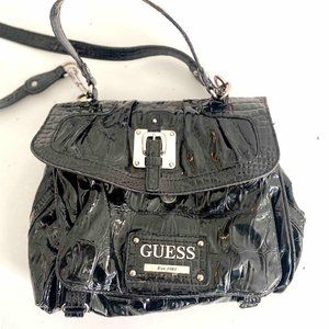 Guess Handbag Black Patent